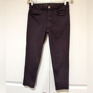 American Eagle outfitters high rise Jegging Crop super stretch Plum